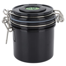 (Black) 250ml Wimpernkleber-Behälter mit Temperatur-Feuchtigkeitsmesser, Pink