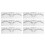 100 Stuks Wenkbrouw Malen PVC Transparant Microblading Sjabloon 2