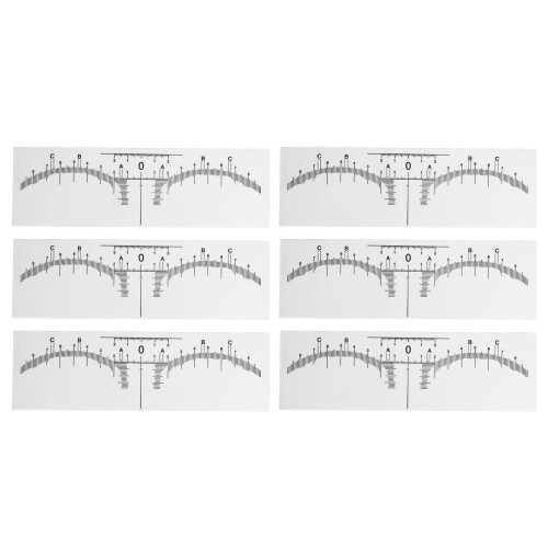 100 Stuks Wenkbrouw Malen PVC Transparant Microblading Sjabloon 1