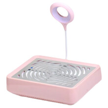 (Pink) Aspirapolvere Polvere Unghie 40W con Luce