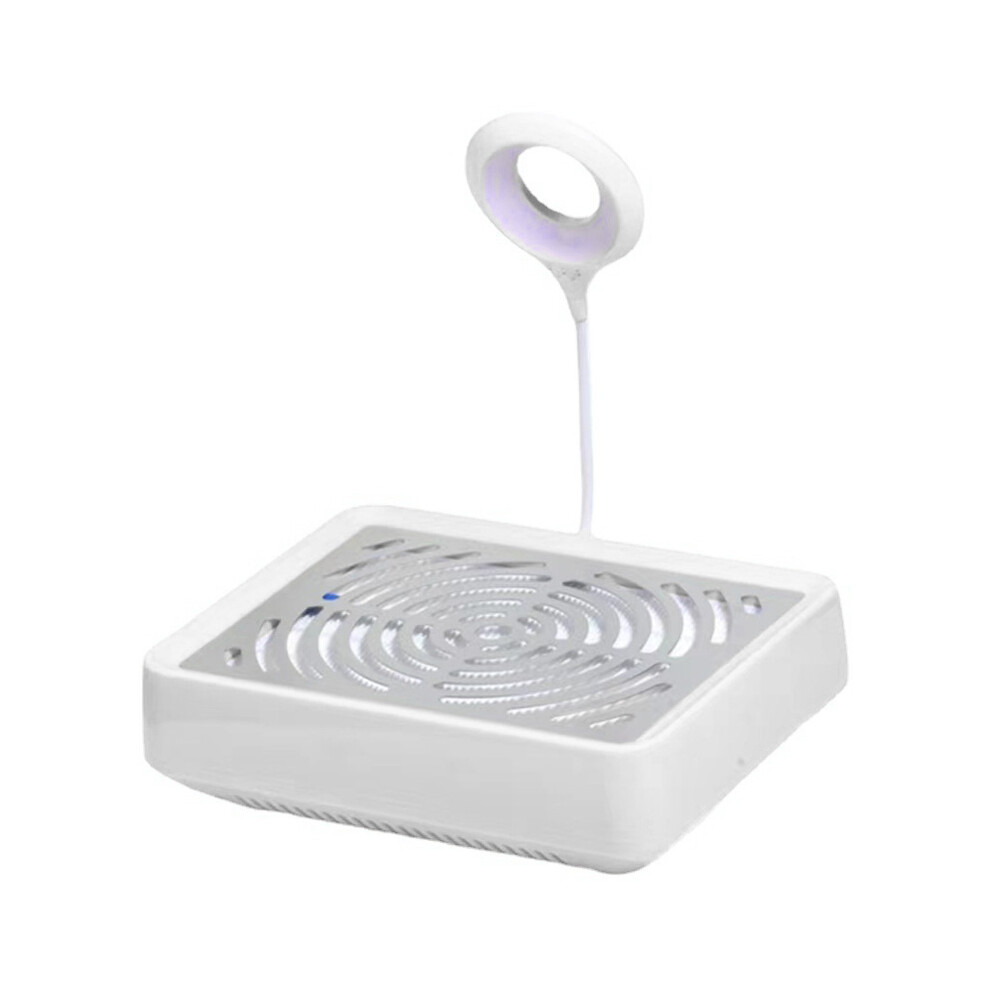 (White) 40W Professional Nail Dust Collector with Lamp Vacuum Cleaner