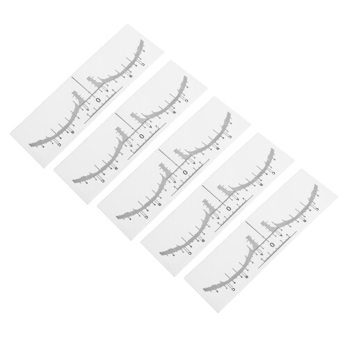 100 Stuks Wenkbrouw Malen PVC Transparant Microblading Sjabloon 2