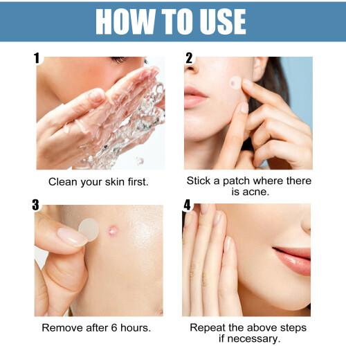 EELHOE Acne Patch Invisible Anti-Acne Waterproof Hydrocolloid