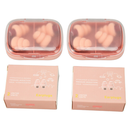2 Pairs Noise Canceling Earplugs + Box
