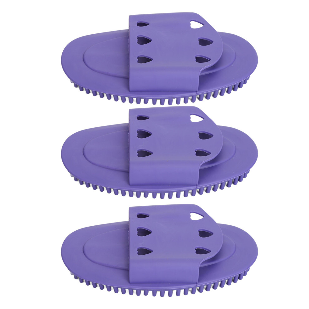 3pcs Silicone Body Scrubber Improve Circulation Gentle Massage Brush