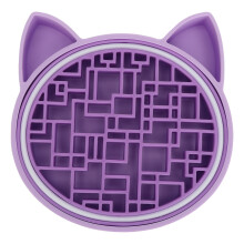 (Purple) Katzenförmiger Make-up Pinsel Reinigungsplatte Halterung Grün