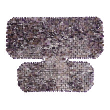 (Purple) Jadestone Neck Chest Massager Purple Translucent Relaxing