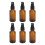 6x 50ml Amber Essential Oil Spray Bottle Refillable 4