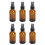 6x 50ml Amber Essential Oil Spray Bottle Refillable 3
