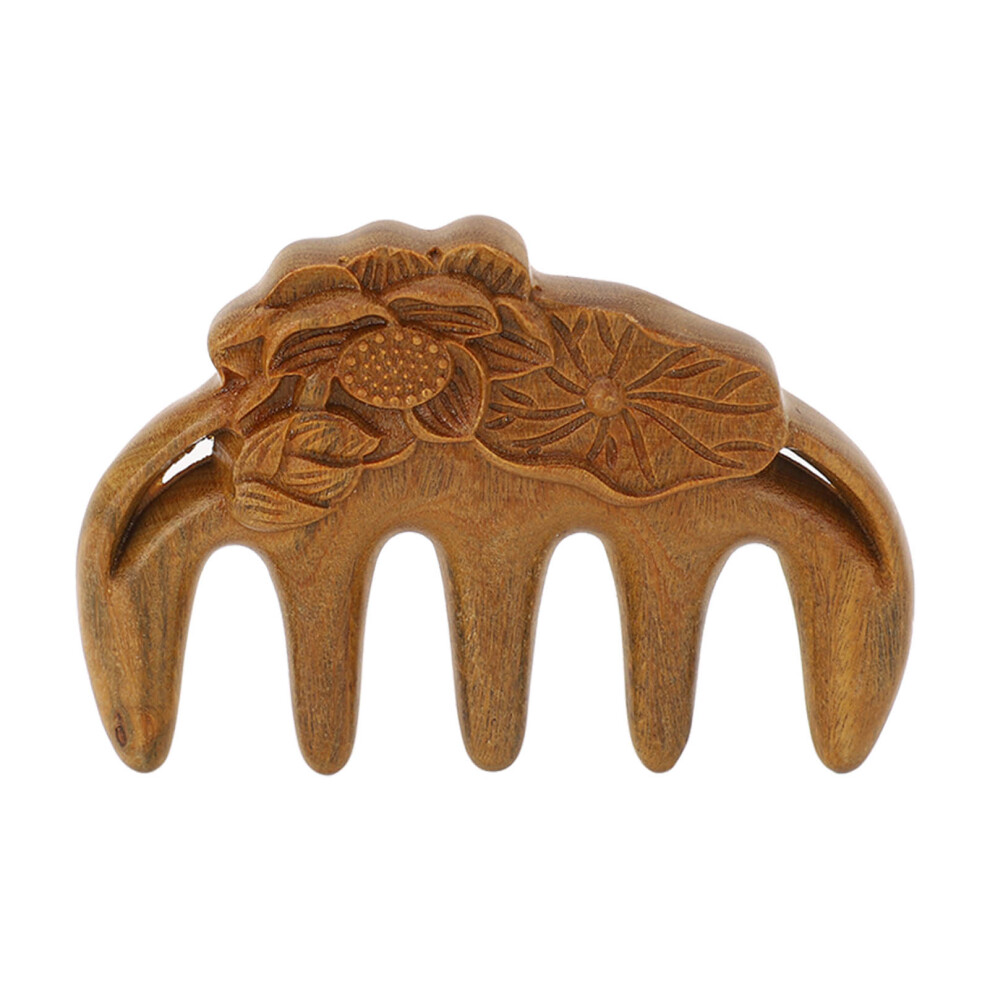 Unisex Meridian Massaging Comb Lotus Shape Wide Tooth Scalp Care