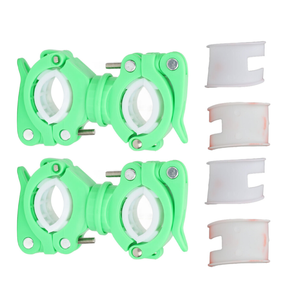 Green/White ( White) 2 Set Cane Holder 360 Degree Rotation For Walker Wheelchair