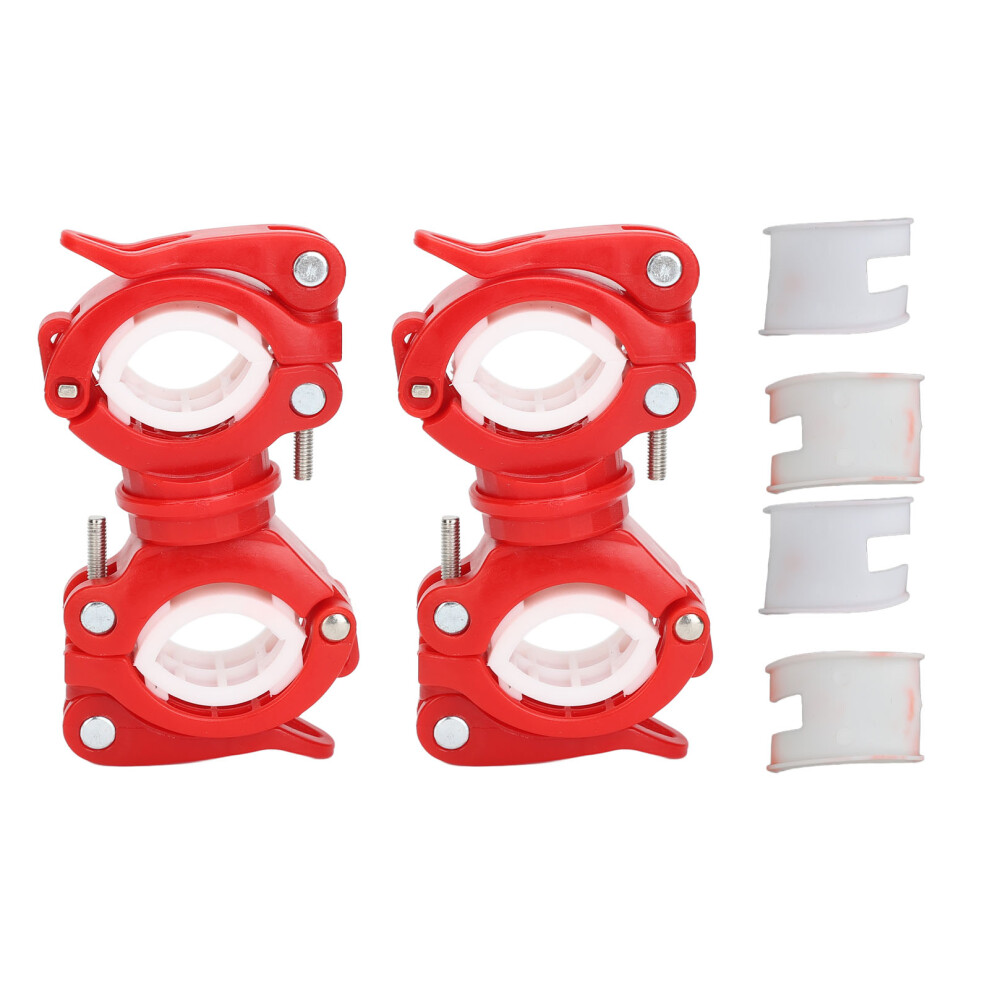 Red/White ( White) 2 Set Cane Holder 360 Degree Rotation For Walker Wheelchair