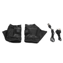 Heated Half Finger Gloves 3 Temp Levels USB Rechargeable