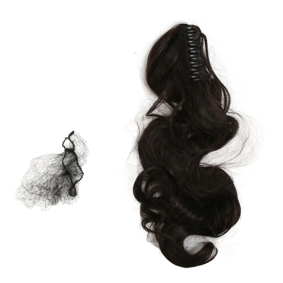 Wavy Curly High Ponytail Wig Claw Clip Long Wave Hair Extension