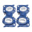 (Blue White) Supporto Bastone Rotante 360 per Deambulatore 4
