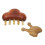 Houten massage set sandelhout & palissander 5