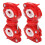 (Red White) Supporto Bastone Rotante 360 per Deambulatore 4