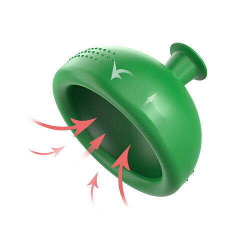 (Green) Schleimlöser-Massagecup, Silikon, Tragbar, Blau 1