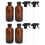 4x Bernstein-Ölsprayflaschen 480ml mit Auslöser 1