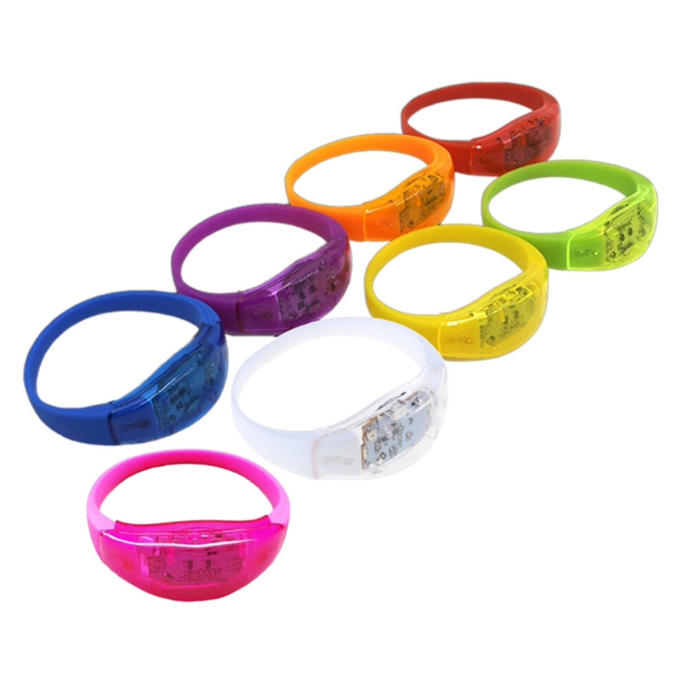 8Pcs Glowing Sound Responsive Wristbands For Birthdays Concerts Light 7755000179029