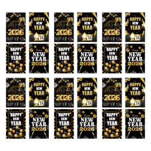 24Pcs Happy New Year Bottle Sticker For Champagne Wine-style A