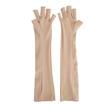 (Yellow) Arthritis Fingerless Gloves for Women Men Carpal Tunnel M Black