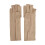 (Yellow) 2x Arthrose-Kompressionshandschuhe Nylon halb-fingerlos 1
