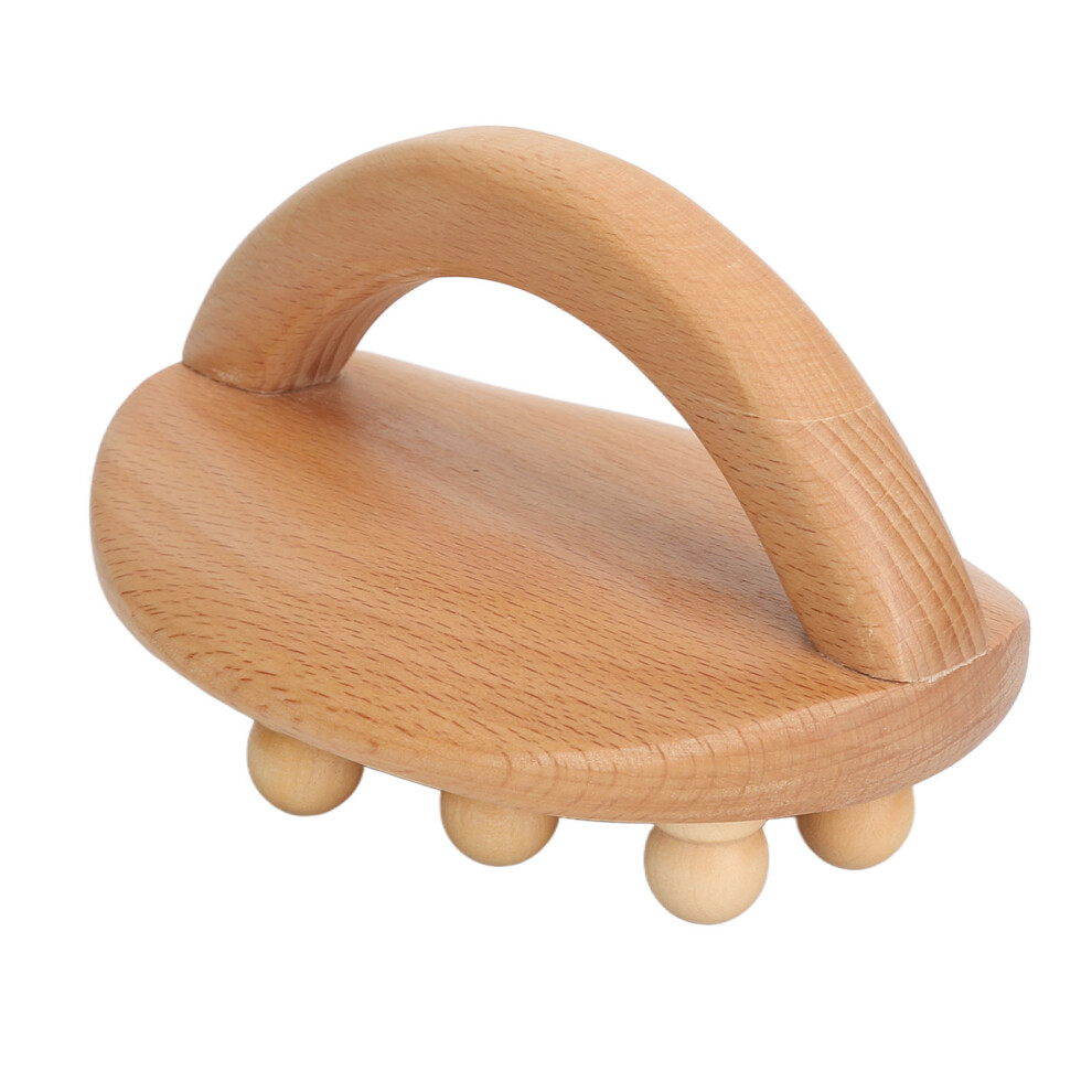 Wooden Body Massage Brush Muscle Relaxation Beads Meridian Guasha Tool