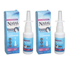 2pcs Nose Congestion Spray Reduce Swelling Allergy Nasal Mist 30ml