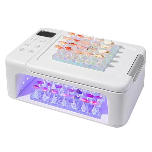 Lampada Unghie Mano Cuscino 288W 63 LED 4 Timer UV 1