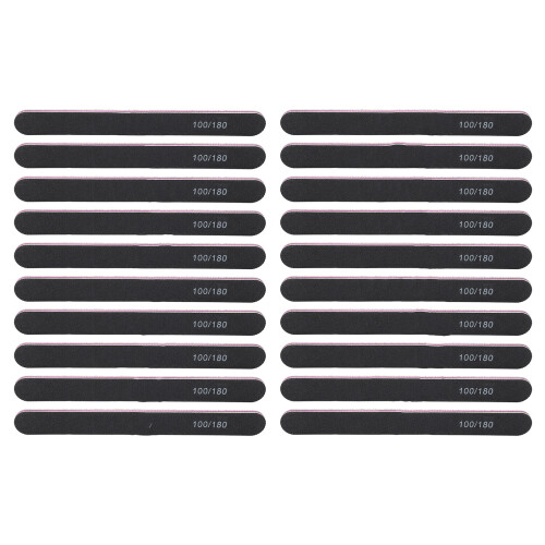 20x Nagelfeile Professionell Waschbar Gerade Puffer