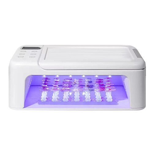 Lampada Unghie Mano Cuscino 288W 63 LED 4 Timer UV 2