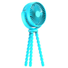 (Royalblue) Rechargeable Stroller Fan Rotatable 3 Speed Clip On Royal Blue