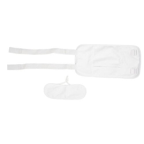 (White) Castoröl-Pack Set Einstellbar Gurt Taille Hals Weiß