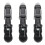 20x Haarspangen ABS Metall Entenschnabel schwarz 4