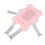 Baby Badstoel Kussen Antislip Roze 4