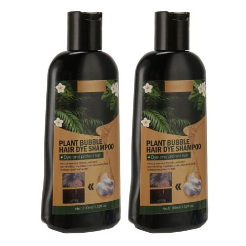 2x Haarfarb-Shampoo 100ml mit Pflanzenextrakt schnell färbend 1