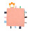 Baby-Sicherheitsdecke Baumwolle Weich Farben Tags Sensorik 1