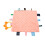 Baby-Sicherheitsdecke Baumwolle Weich Farben Tags Sensorik 4