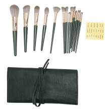 14-teiliges Make-up-Pinselset Synthetik mit PU-Tasche