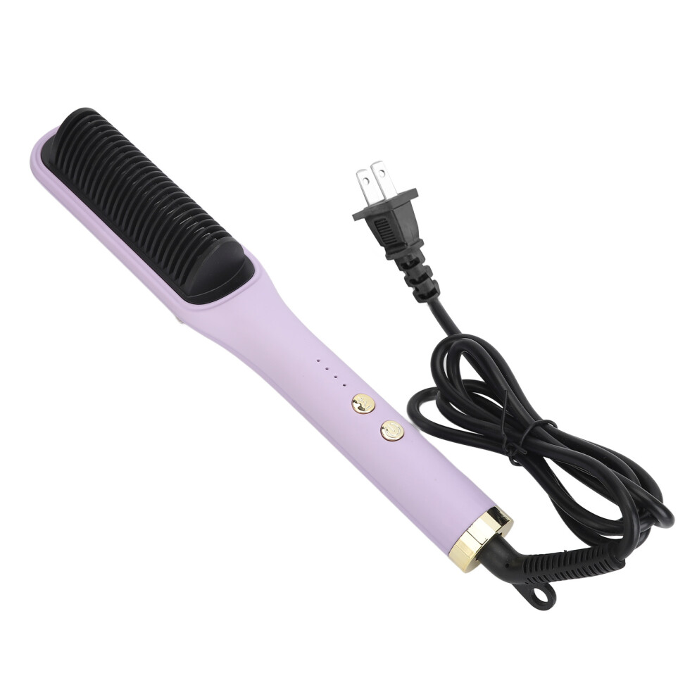 Purple (Us Plug) Hair Straightener Curler Negative Ion Ptc Heating 110-240V