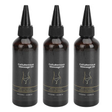 3 Stk Cellulite-Massageöl 100ml Feuchtigkeitsspendend Hautstraffend