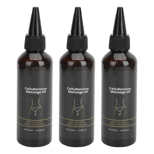 3 Stk Cellulite-Massageöl 100ml Feuchtigkeitsspendend Hautstraffend