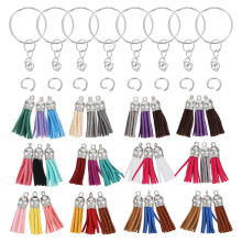 1 Set Färgglad Tassellåsring Diy Bilpändel Tillbehör