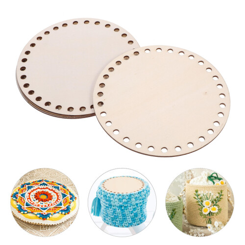 4St Väska Diy Stickning Virkad Formningsbas Med Hål 15Cm 2