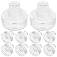 10Pièces Bouchons T En Verre Transparent Bouteille Vin Réutilisables