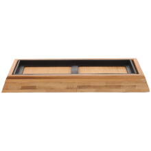 Lot Support Pour Pierre À Aiguiser En Bambou Base Accessoire Whetstone