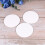 8Stk Weiße Runde DIY Leinwandplatten Canvas Und Stabilem Karton 3