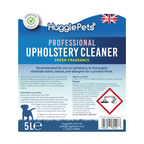 HugglePets HugglePets Pet Pro Deep Clean Upholstery Cleaner 5L 2