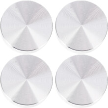 4St Aluminiumscivor Med Adapter För Glasbordsplattor Kaffebord